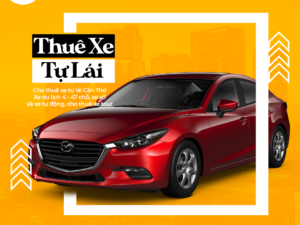 Cho thuê xe tự lái Cần Thơ xe 04 chỗ Mazda 3